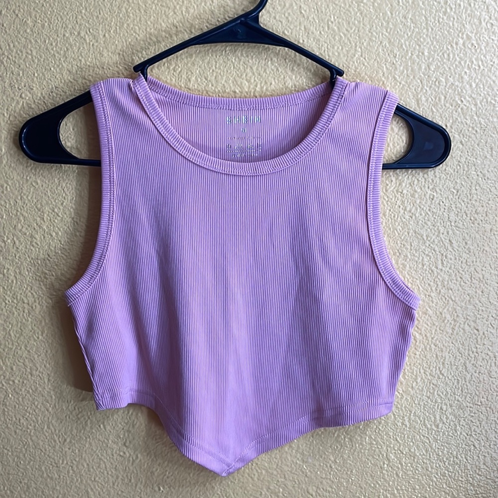 M Pink Shein Crop Top